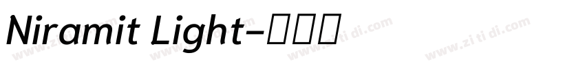 Niramit Light字体转换